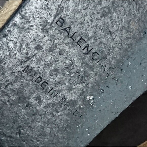 Balenciaga Grey Suede Three Strap Espadrille Wedge Sandals size 39.5 - Picture 12 of 12